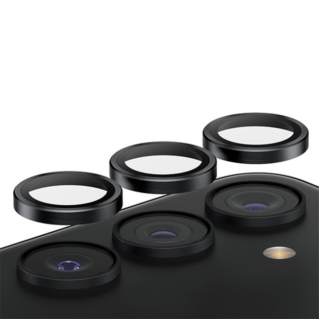PanzerGlass Hoops Camera Protection for Samsung Galaxy S24 / S23 / S23+ - with black frame 1