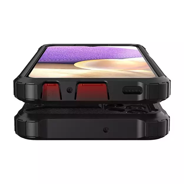 Hybrid Armor Case Tough Rugged Cover for Samsung Galaxy A32 5G golden 9