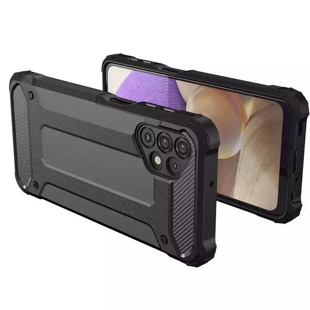 Hybrid Armor Case Tough Rugged Cover for Samsung Galaxy A32 5G golden 2
