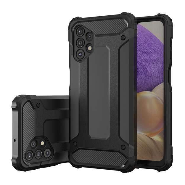Hybrid Armor Case Tough Rugged Cover for Samsung Galaxy A32 5G golden 10