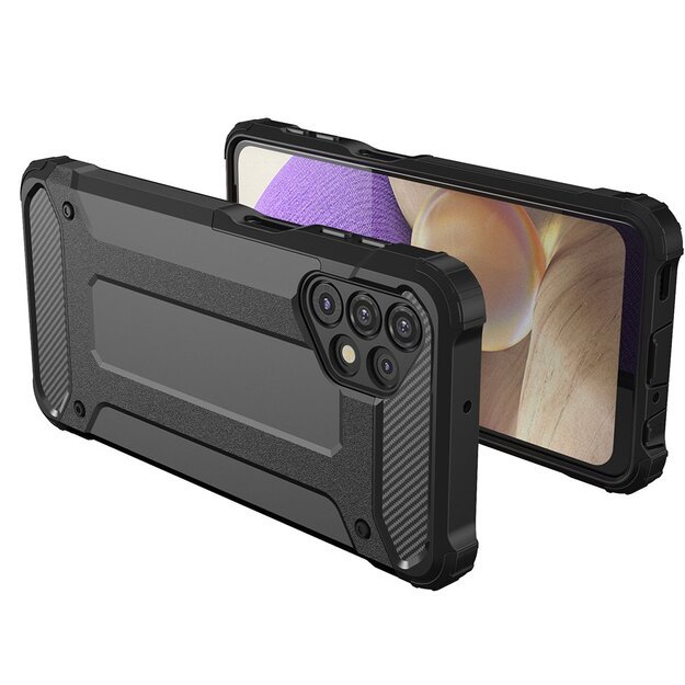 Hybrid Armor Case Tough Rugged Cover for Samsung Galaxy A32 5G golden 11