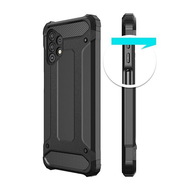 Hybrid Armor Case Tough Rugged Cover for Samsung Galaxy A32 5G golden 14