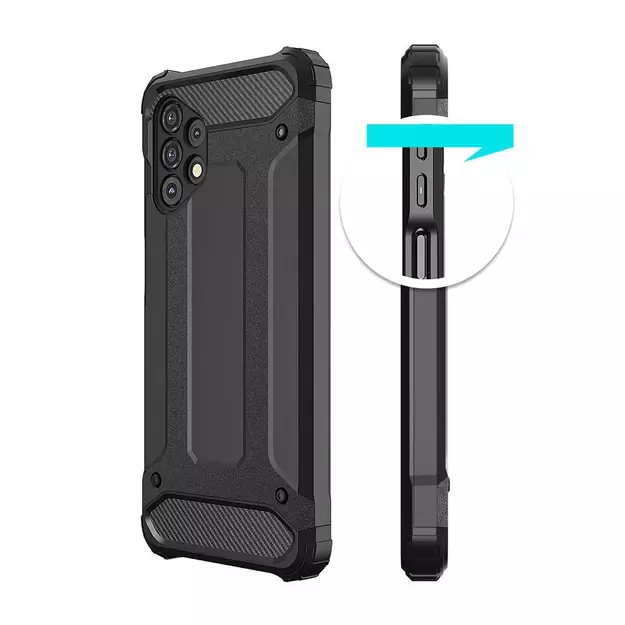Hybrid Armor Case Tough Rugged Cover for Samsung Galaxy A32 5G golden 5