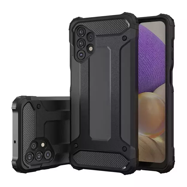 Hybrid Armor Case Tough Rugged Cover for Samsung Galaxy A32 5G golden 1