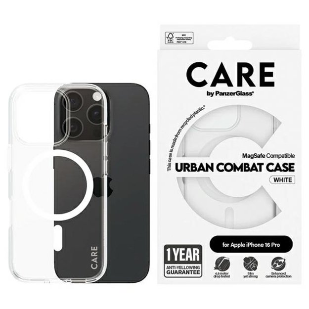 CARE by PanzerGlass Flagship Case iPhone 16 Pro 6.3&quot &quot  black/black MagSafe 1346