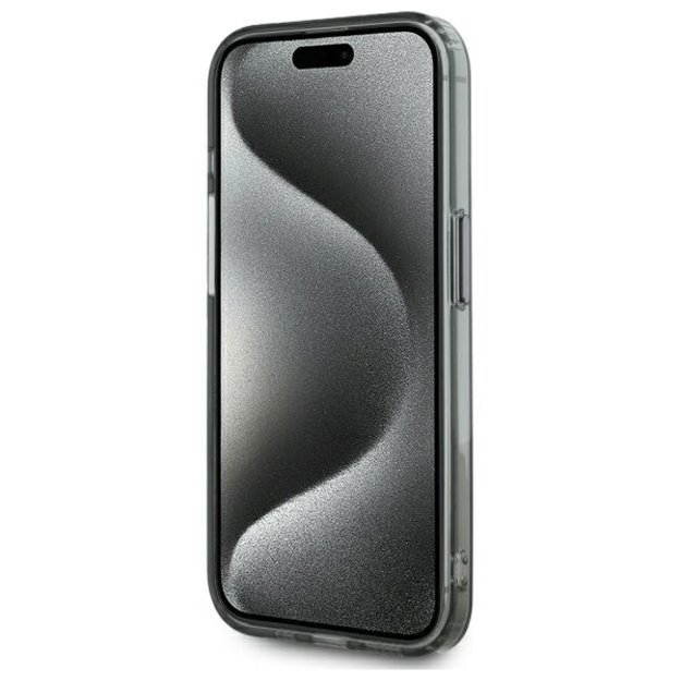 Karl Lagerfeld KLHMP15XHLSKCK iPhone 15 Pro Max 6.7&quot  black/black hardcase IML Metal Karl&amp Choupette Head MagSafe 4