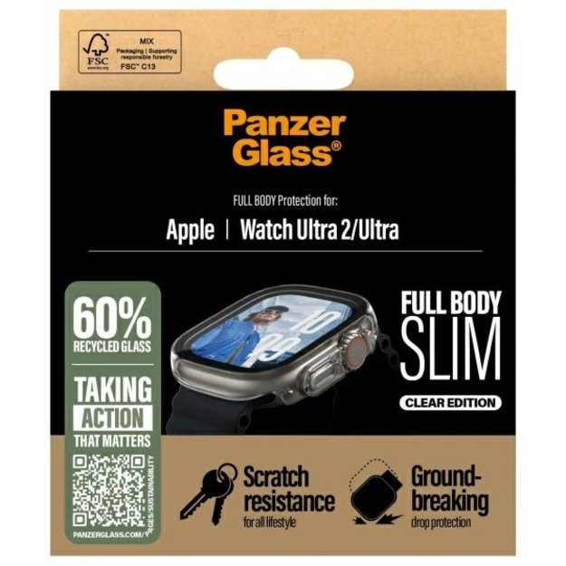 PanzerGlass Full Body Slim Apple Watch Ultra 2 / Ultra 49mm Clear/Transparent 3715 3