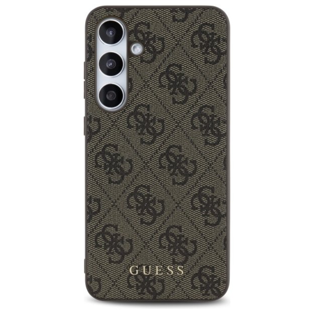 Guess GUHCS24FEG4GFBR S24 FE S721 brown/brown hardcase 4G Metal Gold Logo 2