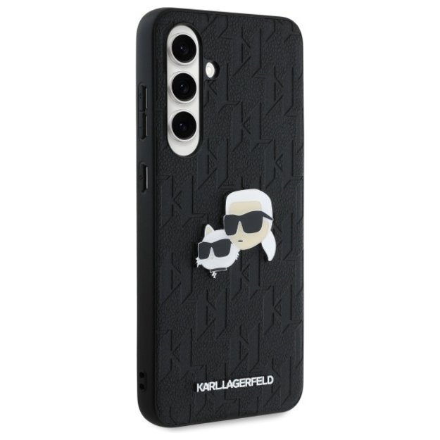 Karl Lagerfeld KLHCS24FEPGKLKCPK Sam S24 FE S721 black/black hardcase Monogram Karl&amp Chaoupette Head Pin 3