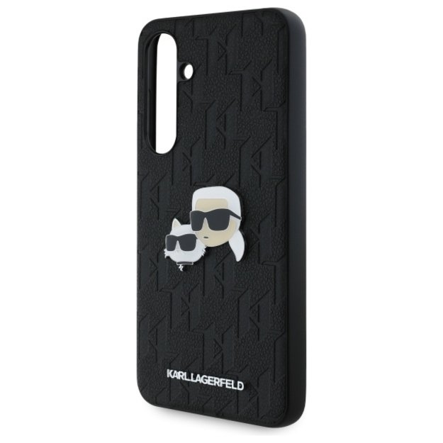 Karl Lagerfeld KLHCS24FEPGKLKCPK Sam S24 FE S721 black/black hardcase Monogram Karl&amp Chaoupette Head Pin 5