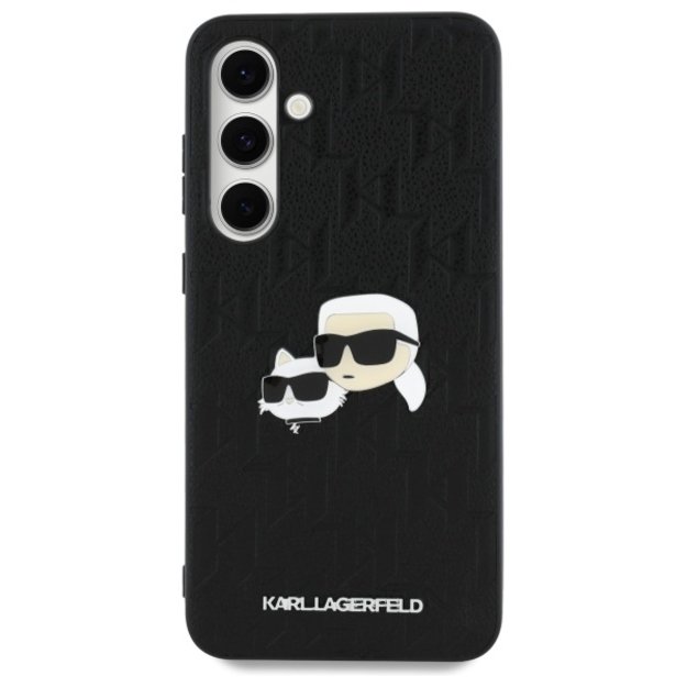 Karl Lagerfeld KLHCS24FEPGKLKCPK Sam S24 FE S721 black/black hardcase Monogram Karl&amp Chaoupette Head Pin 2