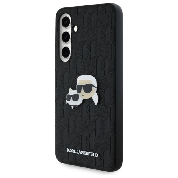 Karl Lagerfeld KLHCS24FEPGKLKCPK Sam S24 FE S721 black/black hardcase Monogram Karl&amp Chaoupette Head Pin 1