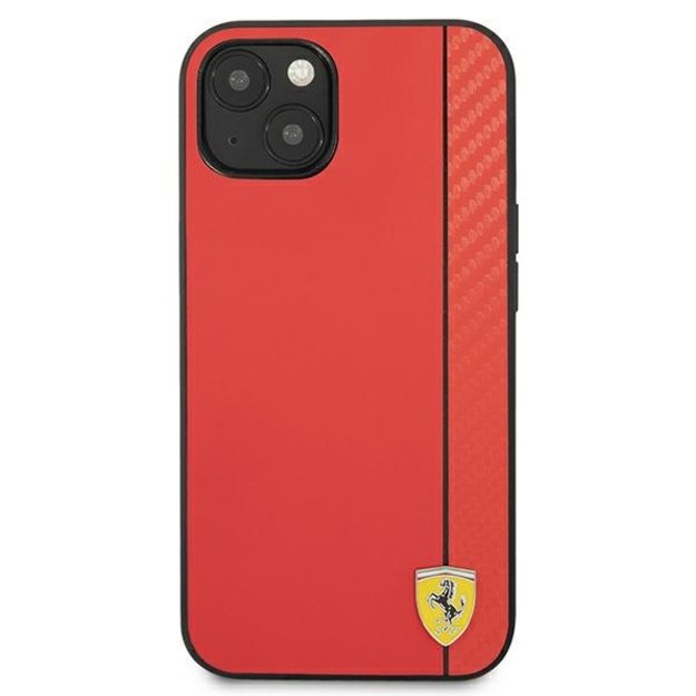 Ferrari FESAXHCP13SRE iPhone 13 mini 5.4&quot  red/red hardcase On Track Carbon Stripe 2