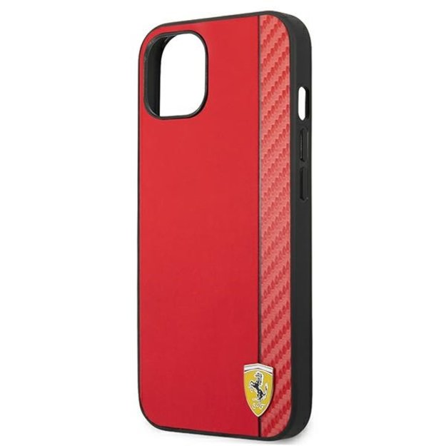 Ferrari FESAXHCP13SRE iPhone 13 mini 5.4&quot  red/red hardcase On Track Carbon Stripe 5