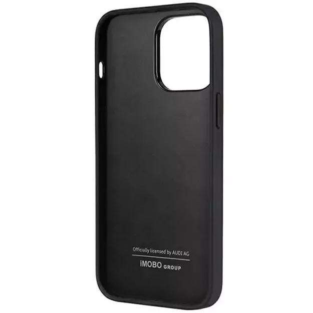Audi Synthetic Leather iPhone 14 Pro Max 6.7&quot  black/black hardcase AU-TPUPPCIP14PM-TT/D1-BK 11