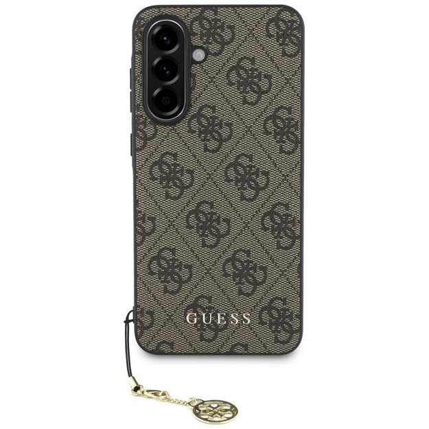 Guess 4G Charms Collection Case for Samsung Galaxy A36 Brown 1