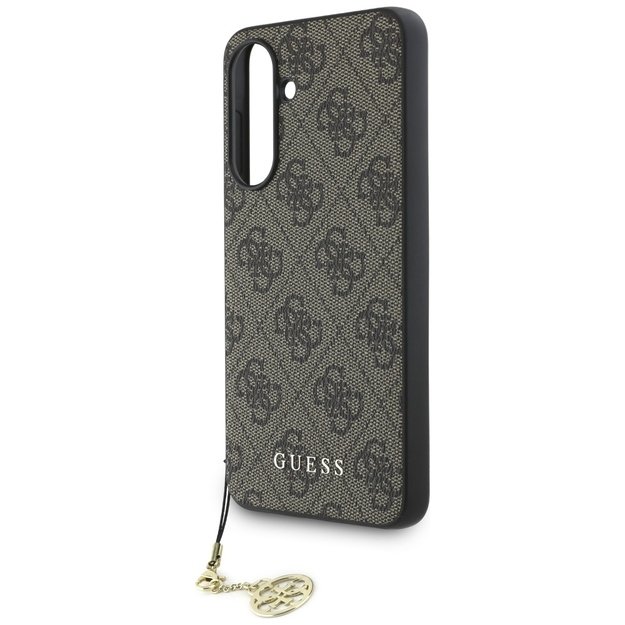Guess 4G Charms Collection Case for Samsung Galaxy A36 Brown 4