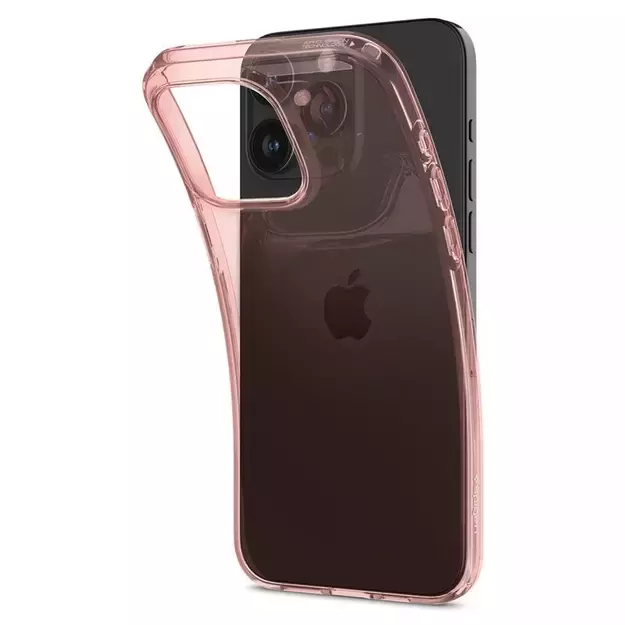 Spigen Crystal Flex Case for iPhone 15 Pro Max - Pink/Transparent 14