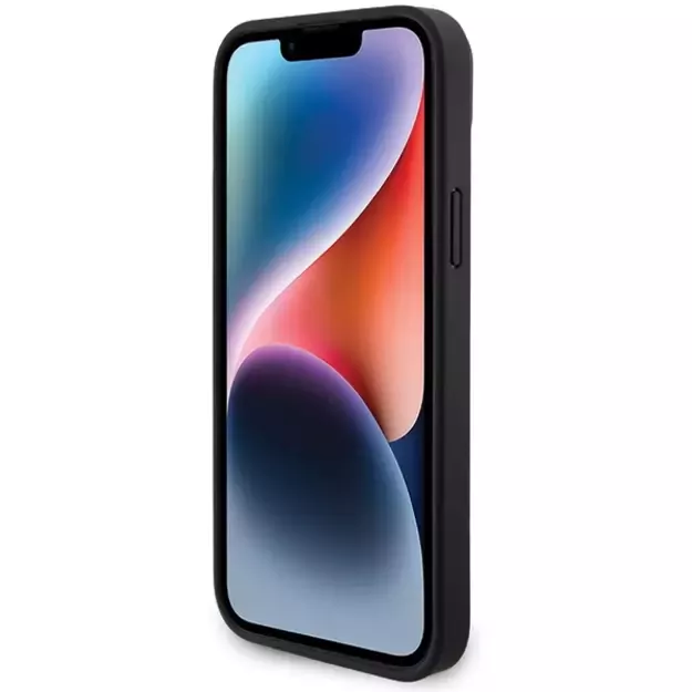 BMW Leather Carbon case for iPhone 15 Plus - black 4