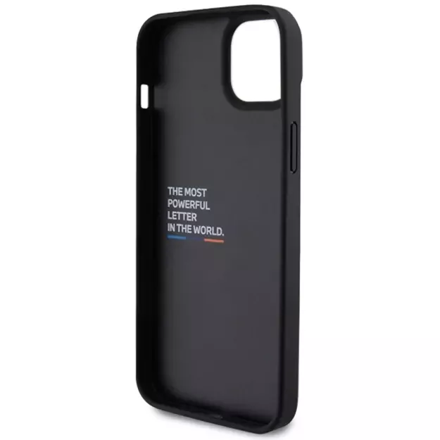 BMW Leather Carbon case for iPhone 15 Plus - black 6