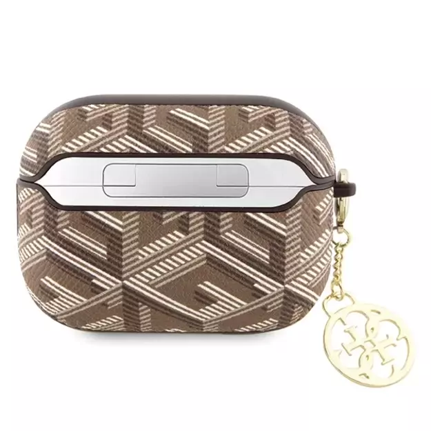 Guess GUAP2PGCE4CW case for AirPods Pro 2 cover - brown GCube Charm 1