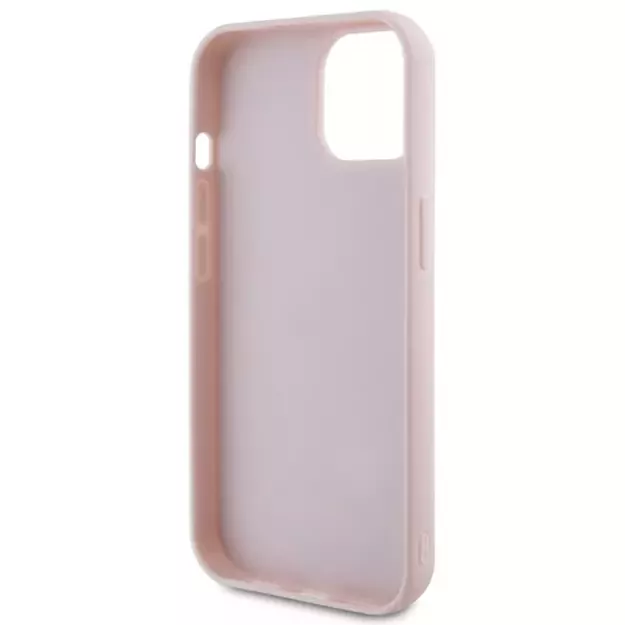 Guess Quilted Metal Logo case for iPhone 15 - pink 6