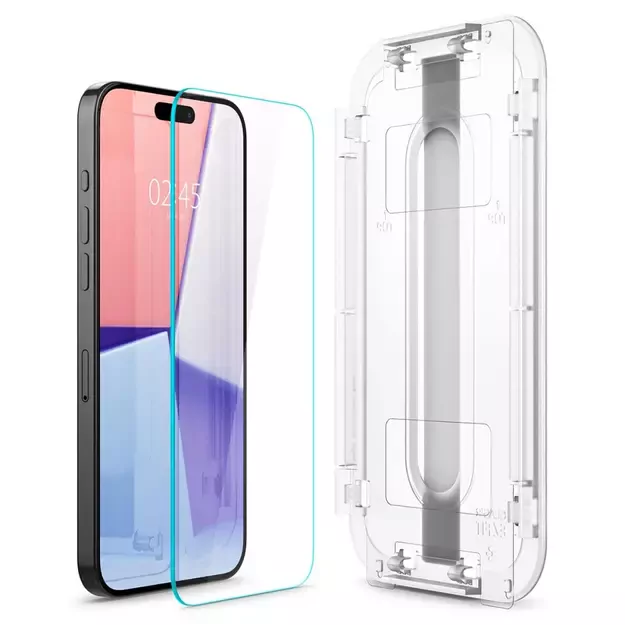 Spigen Glas.tR EZ Fit Tempered Glass for iPhone 15 Pro 3