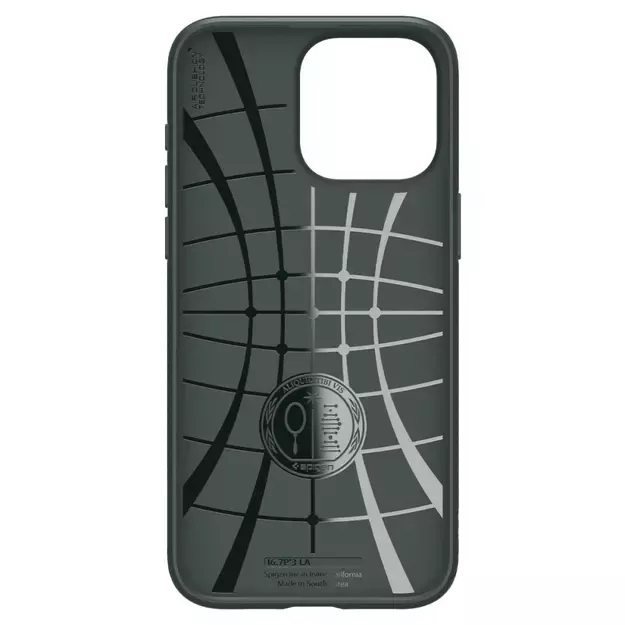 Spigen Liquid Air iPhone 15 Pro Max Case - Dark Green 6