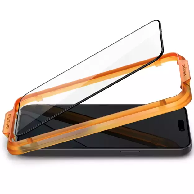 Spigen ALM Glass FC Tempered Glass for iPhone 15 Pro - Black 2 pcs. 5