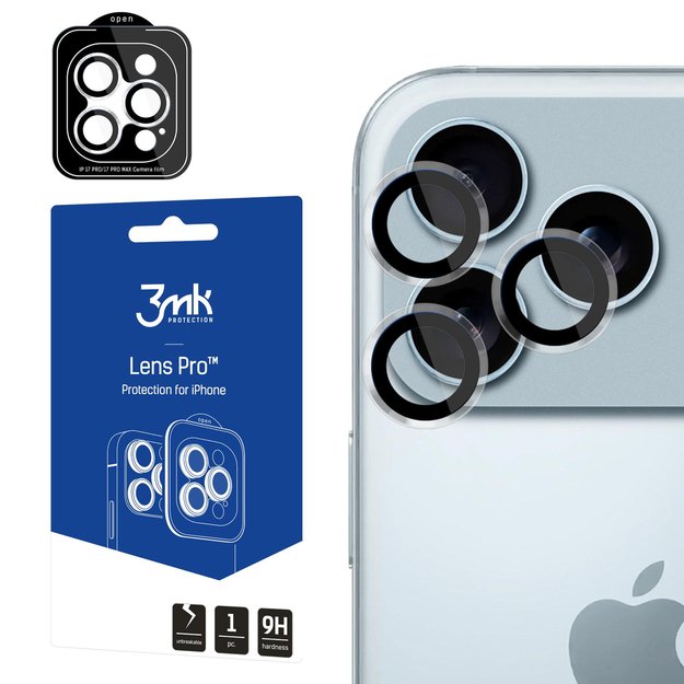 3mk Lens Protection Pro Camera Lens Glass for Apple iPhone 17 Pro /17 Pro Max - Clear