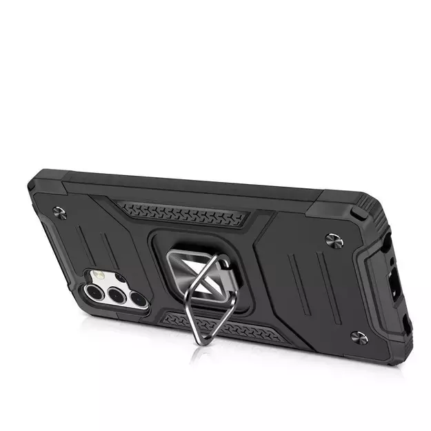Wozinsky Ring Armor Tough Hybrid Case Cover + Magnetic Mount for Samsung Galaxy A13 5G black 3