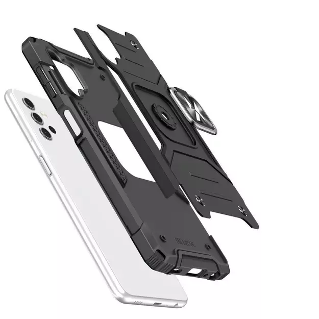 Wozinsky Ring Armor Tough Hybrid Case Cover + Magnetic Mount for Samsung Galaxy A13 5G black 2