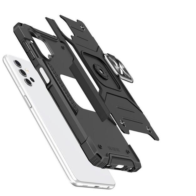 Wozinsky Ring Armor Tough Hybrid Case Cover + Magnetic Mount for Samsung Galaxy A13 5G black 9
