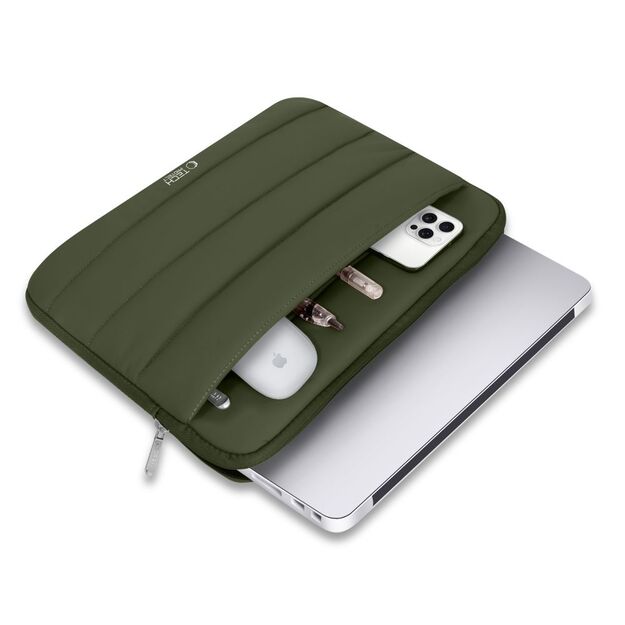 Tech-Protett Fluffy Laptop Bag 13-14 - Green 3