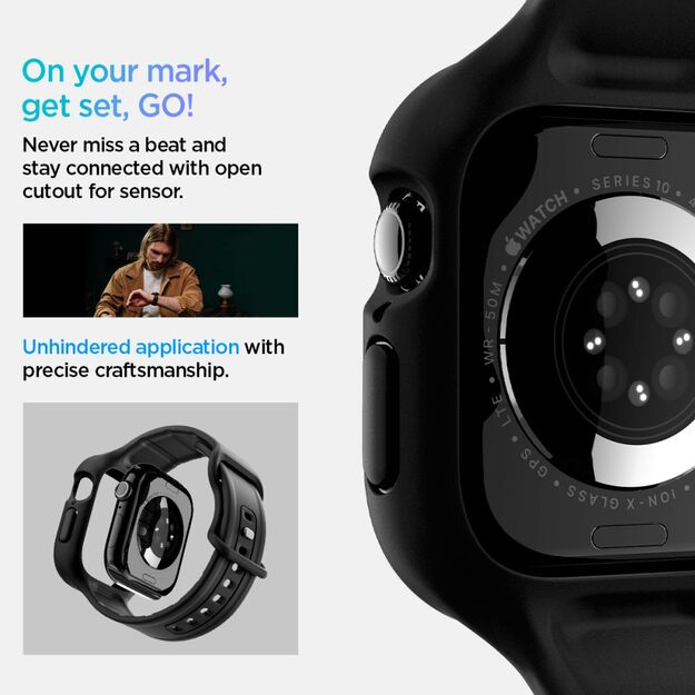 Spigen Vault Pro Strap for Apple Watch 46mm - Matte Black 14