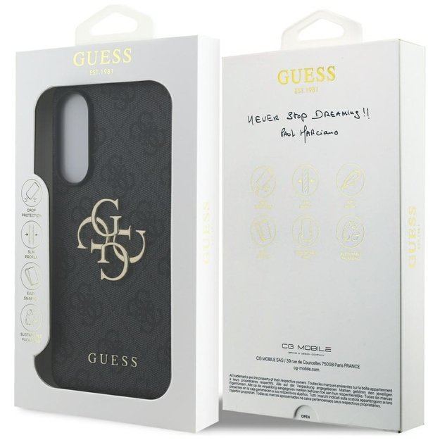 Guess Big 4G Logo Classic Logo case for Samsung Galaxy S25 Edge - black 7