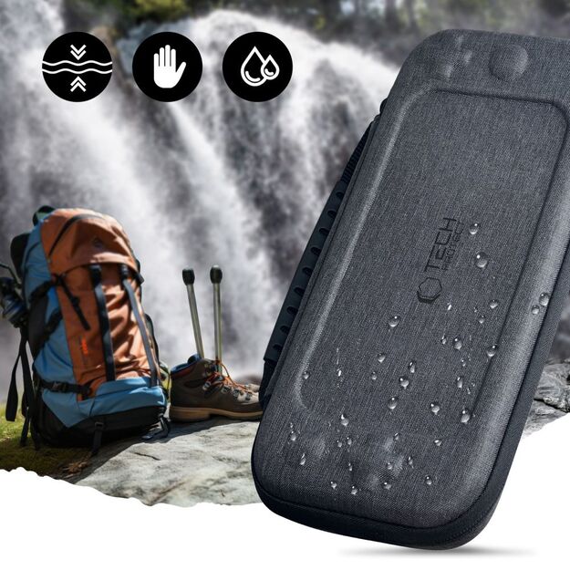 Tech-Protect Hardpouch case for Nintendo Switch 2 - gray 3