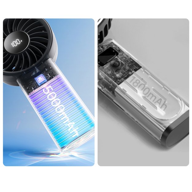 Jisulife Handheld Fan Life4 3600mAh Portable USB Fan - Black 11