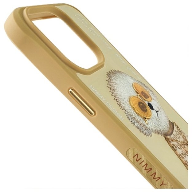 Nimmy Glasses Cool Case for iPhone 15 Pro - Beige 3