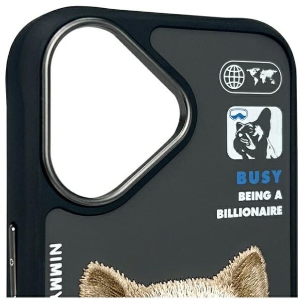 Nimmy Cool&amp Cute 2.0 Dog Case for iPhone 16 - Black 4