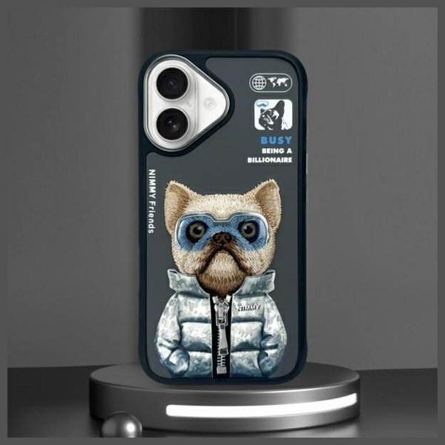 Nimmy Cool&amp Cute 2.0 Dog Case for iPhone 16 - Black 10