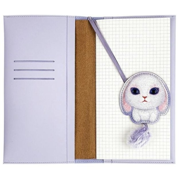 Nimmy Big Eyed Pet 2.0 Rabbit 2-in-1 Notebook + Pen Set - Purple 3