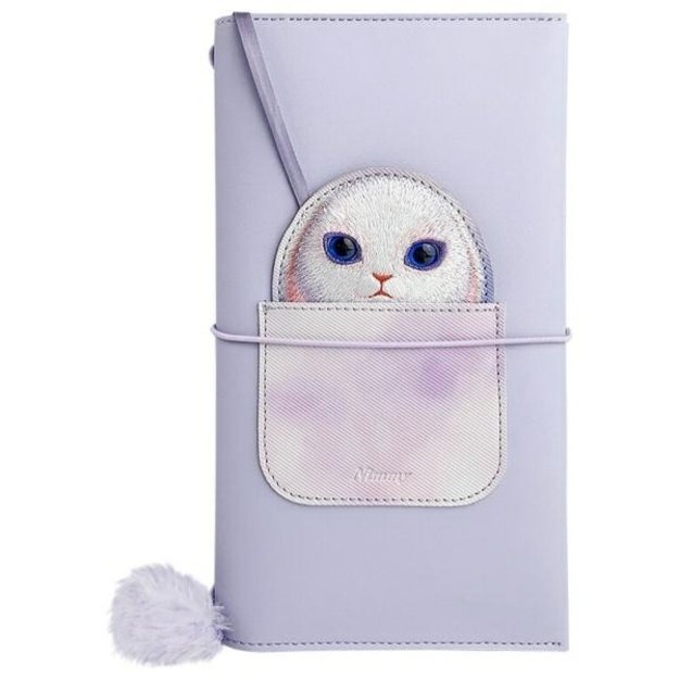 Nimmy Big Eyed Pet 2.0 Rabbit 2-in-1 Notebook + Pen Set - Purple 1