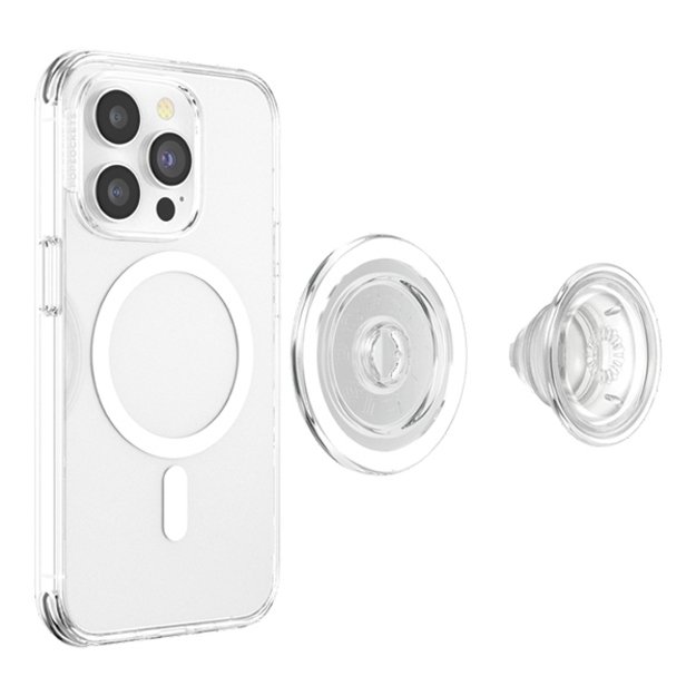 Popsockets PopGrip MagSafe 2 Phone Holder and Stand - Clear 3