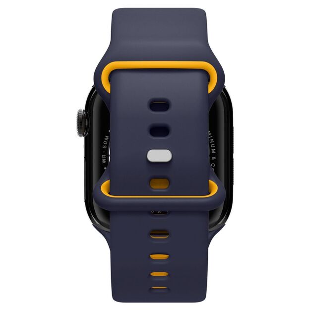 Spigen Nano Pop Strap for Apple Watch 44 / 45 / 46 / 49 mm - Navy Blue and Yellow 2