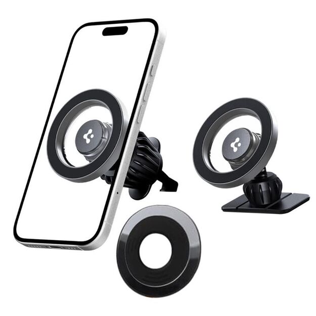 Spigen MFT13 MagSafe Car Holder for Cockpit or Air Vent - Silver
