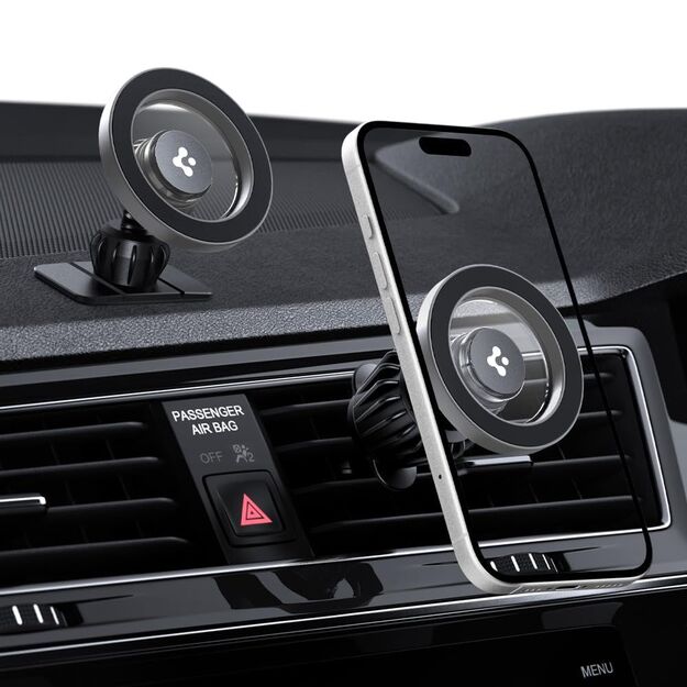 Spigen MFT13 MagSafe Car Holder for Cockpit or Air Vent - Silver 4