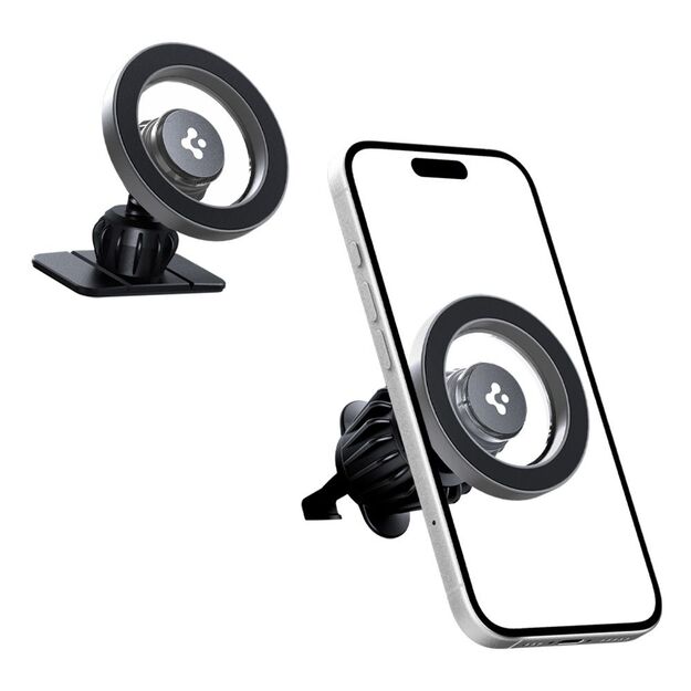 Spigen MFT13 MagSafe Car Holder for Cockpit or Air Vent - Silver 2