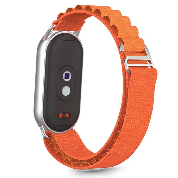 Tech-Protect Nylon Pro Strap for Xiaomi Smart Band 8 / 9 / 10 / NFC - Orange 1