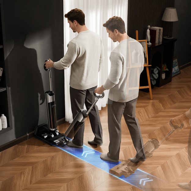 UWANT D700 Upright Vacuum Cleaner with Mopping Function and Charging Station - Gray 12